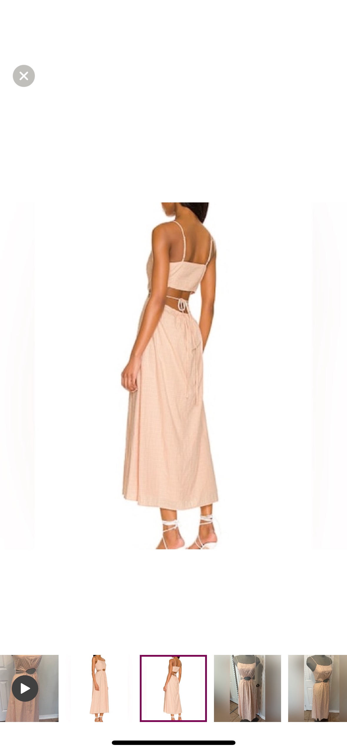 Line & Dot Harmony Dress in Peach & Pink Multi in small - photo 3