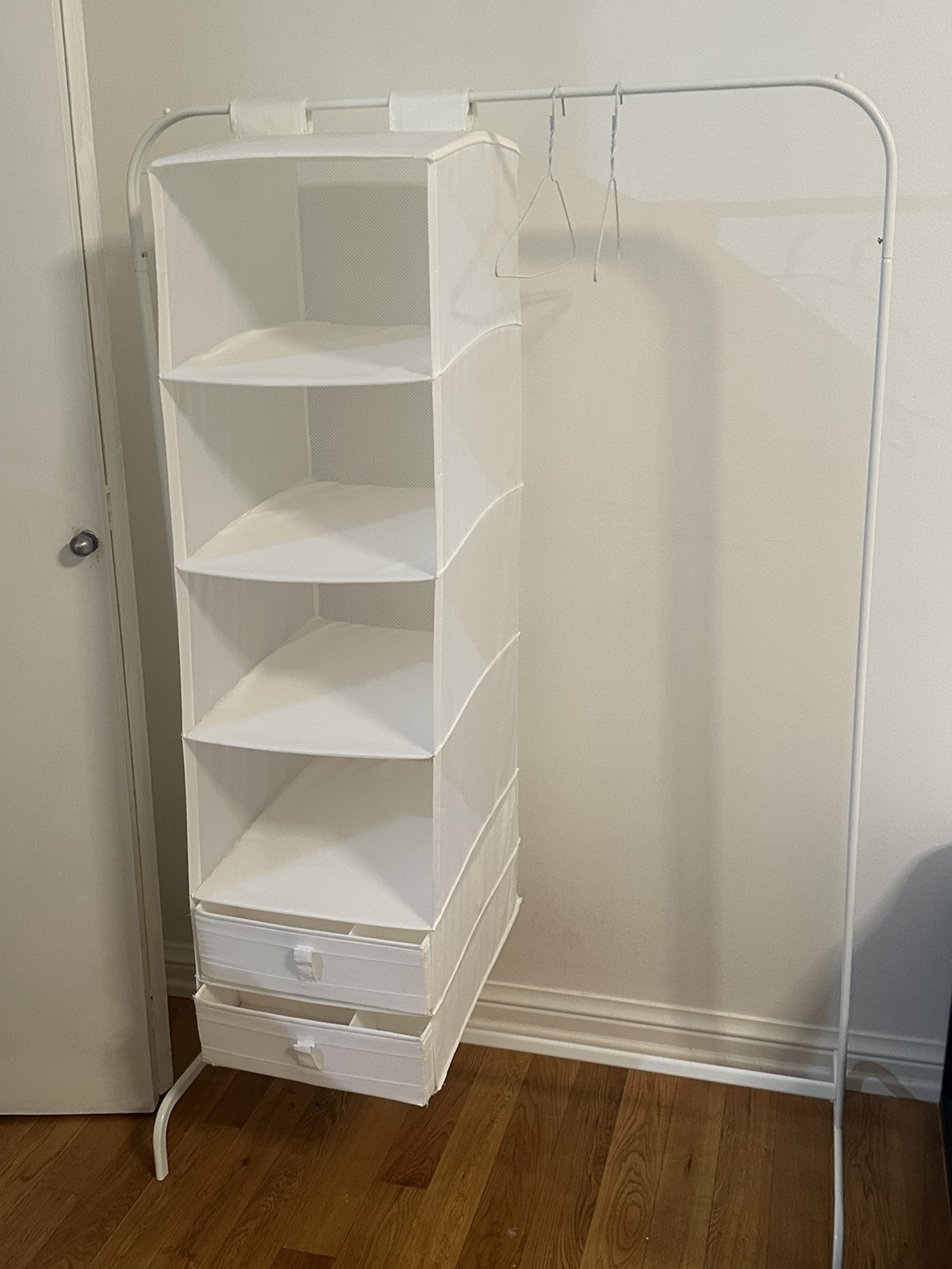 IKEA Clothes Rack + organizer drawers (Moving sale!) thumbnail