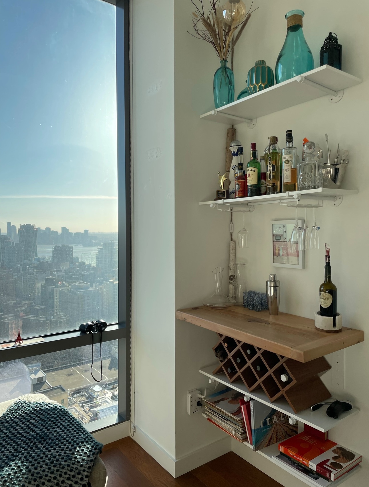 Wood Plank (previously used as a bar counter)