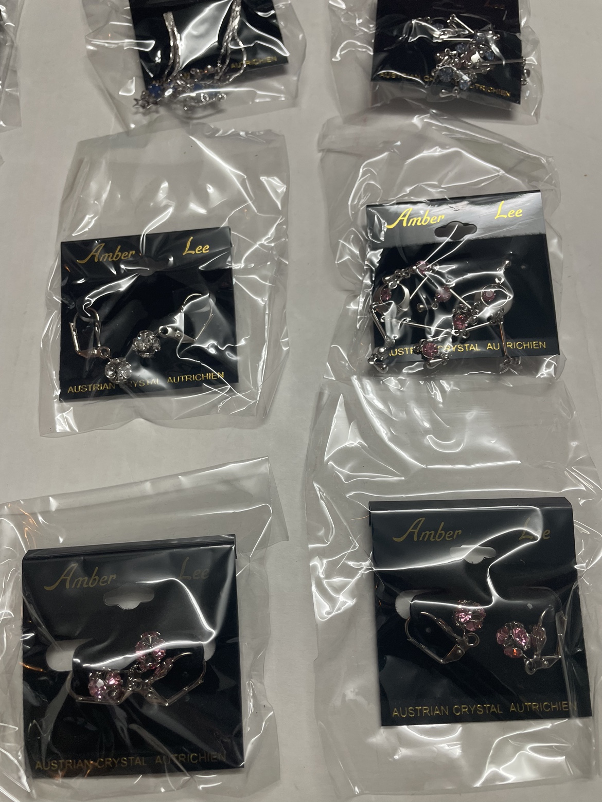 Amber lee Austrian crystal jewelry lot of 16 image indicator(5)