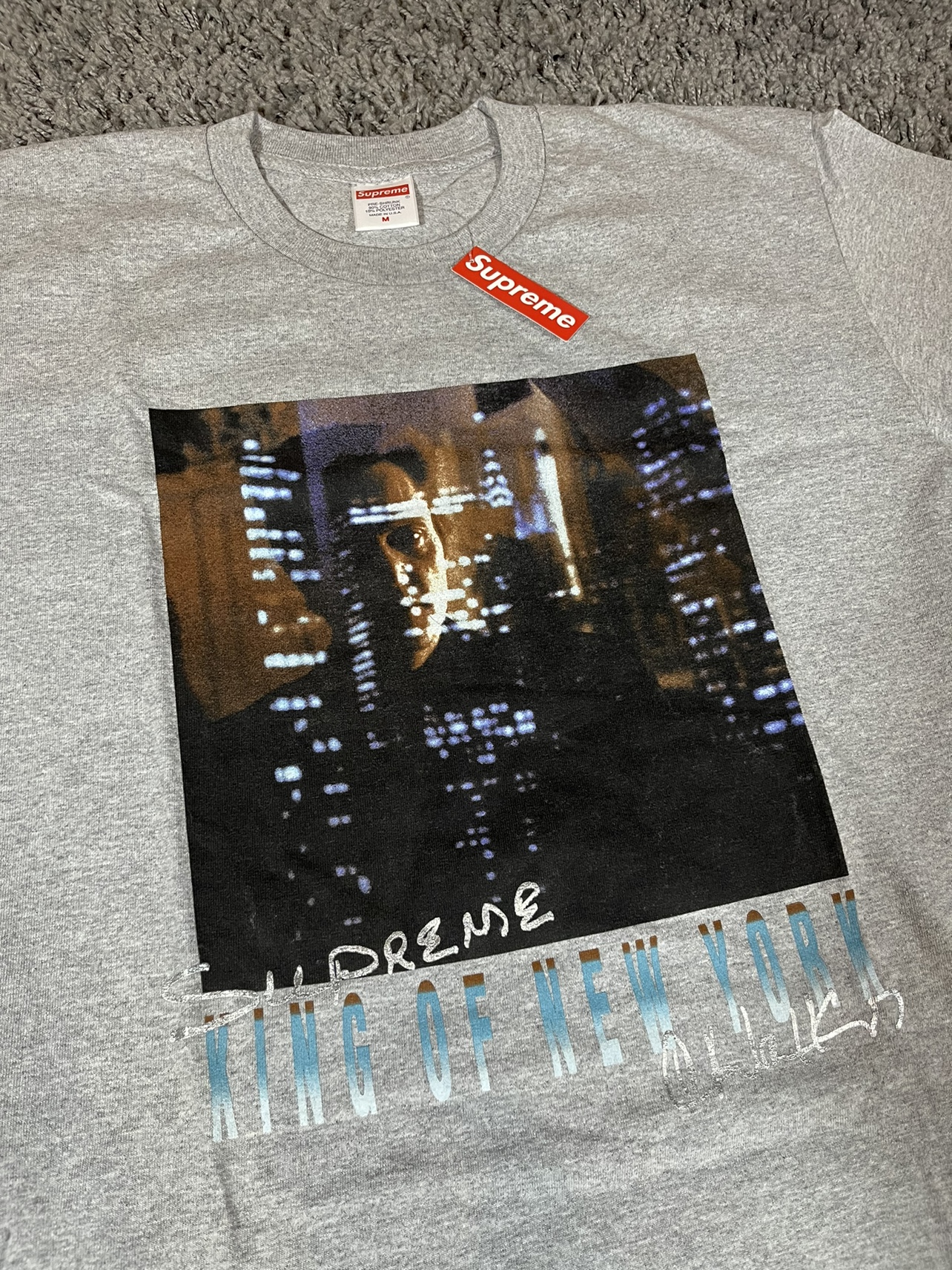 2019SS Supreme King of New York Tee Heather Grey image indicator(2)
