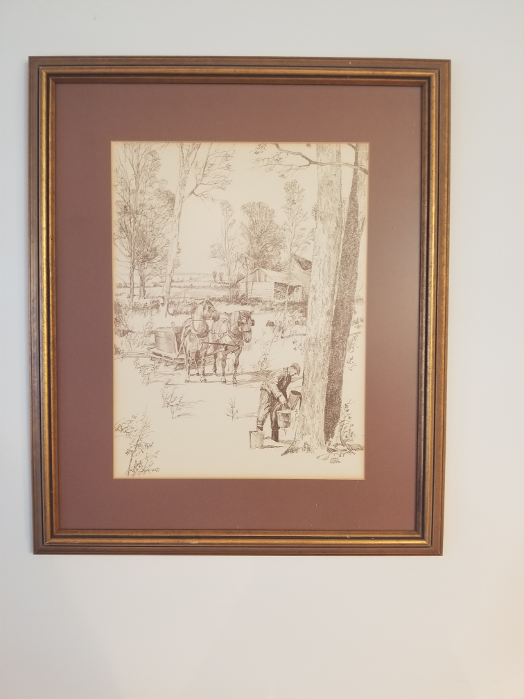 Peter E Snyder framed artwork