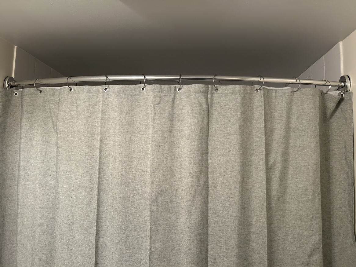 Curved Bath Curtain Rod #freecycle image indicator(3)