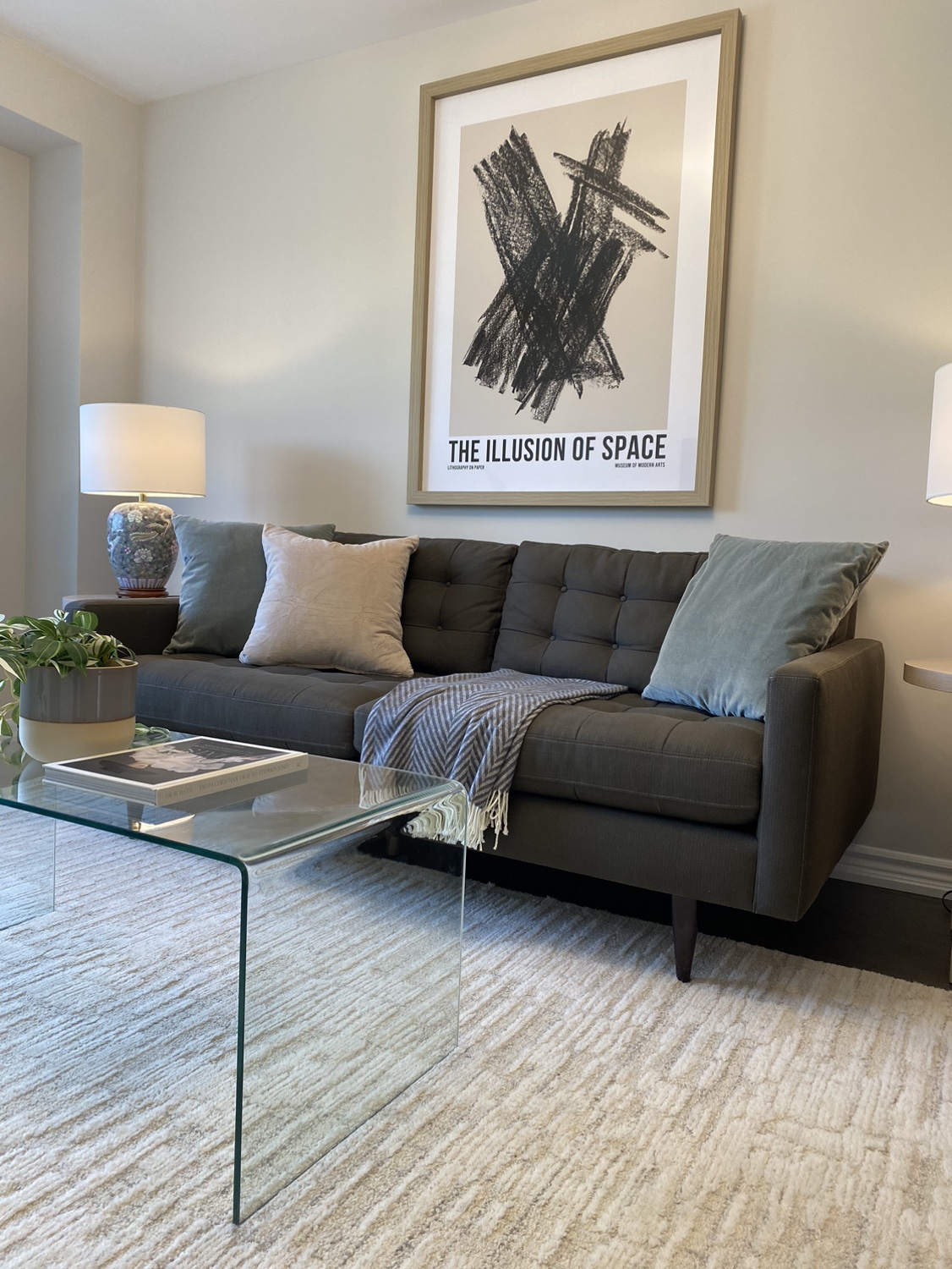 Crate & Barrel - Petrie Midcentury Apartment Sofa
