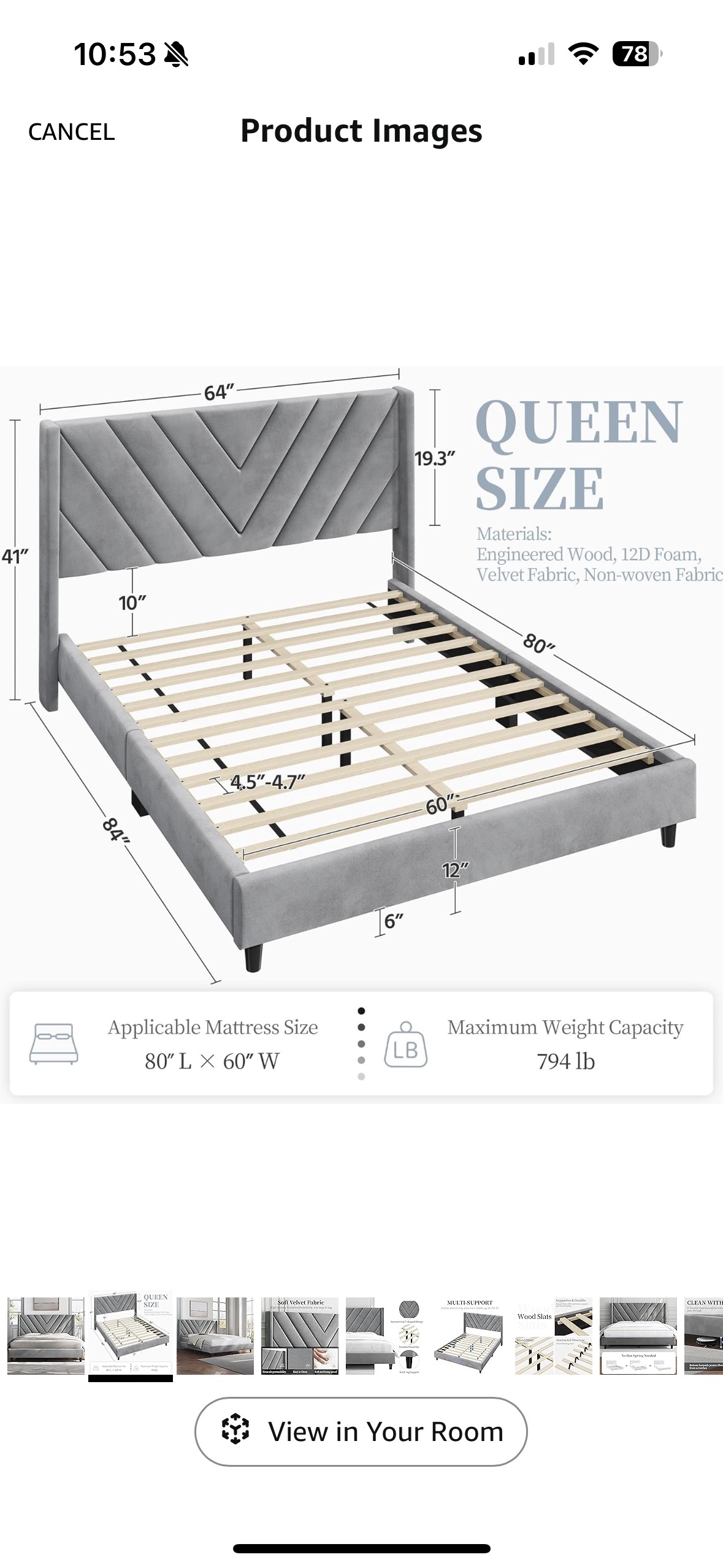FREE Queen Bed WOOD SLATS - photo 4