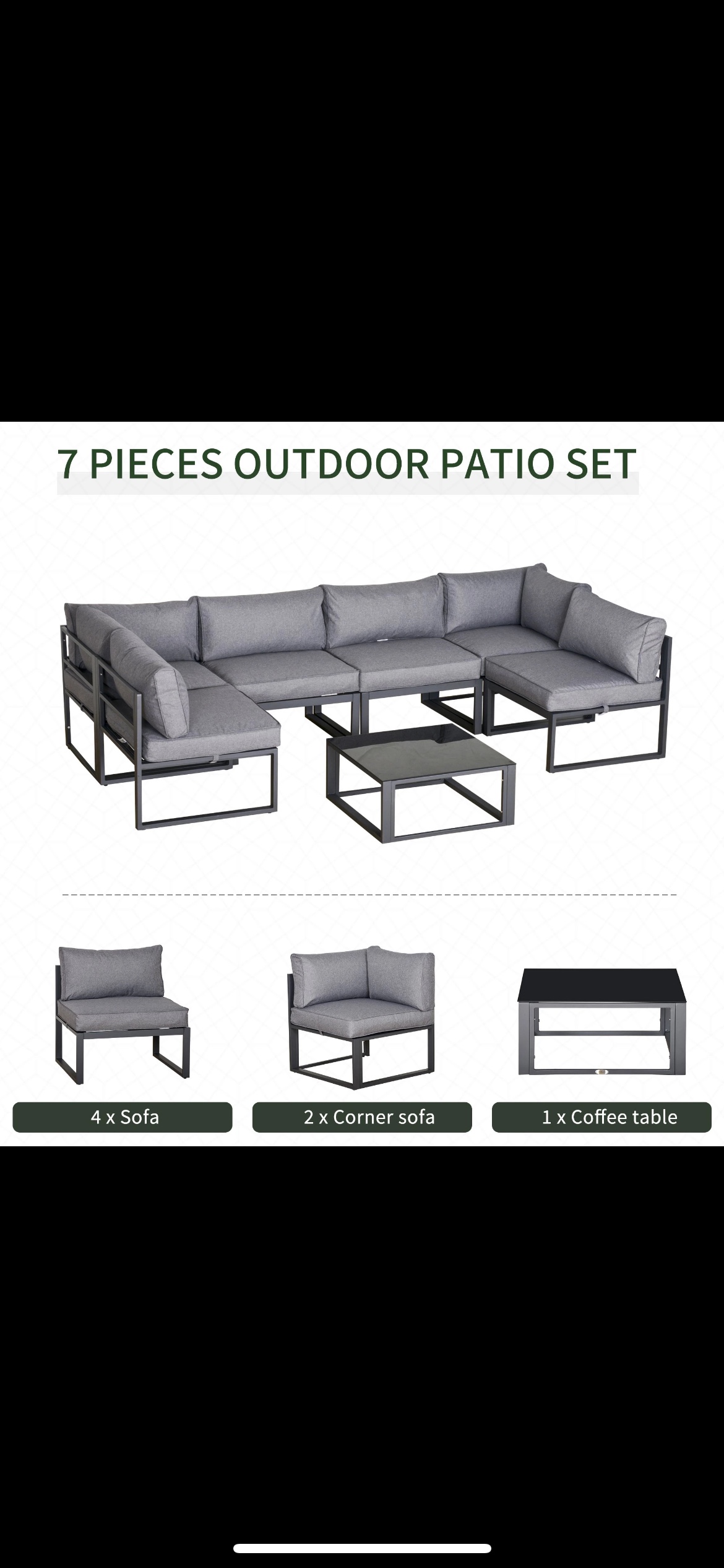 Outdoor Patio set - 7 pieces - photo 5