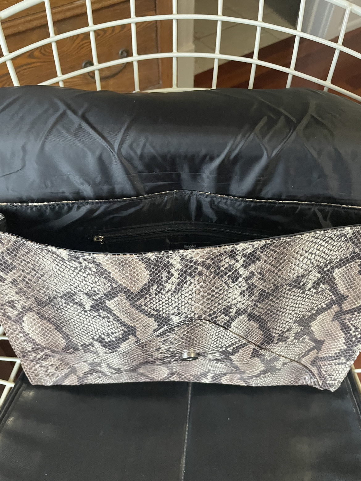 Faux snakeskin bag - photo 4