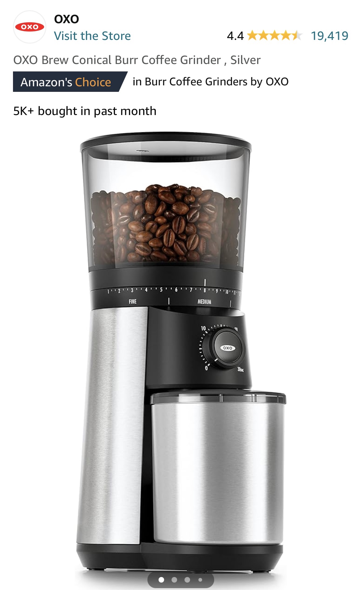 Oxo Coffee Grinder