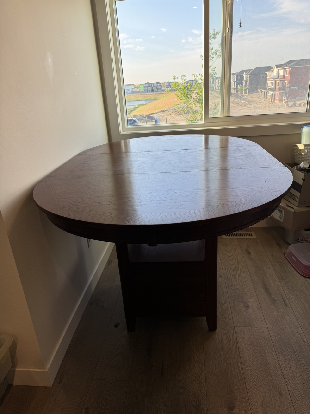 5 Pieces Expandable Round Dining Table Set - photo 5