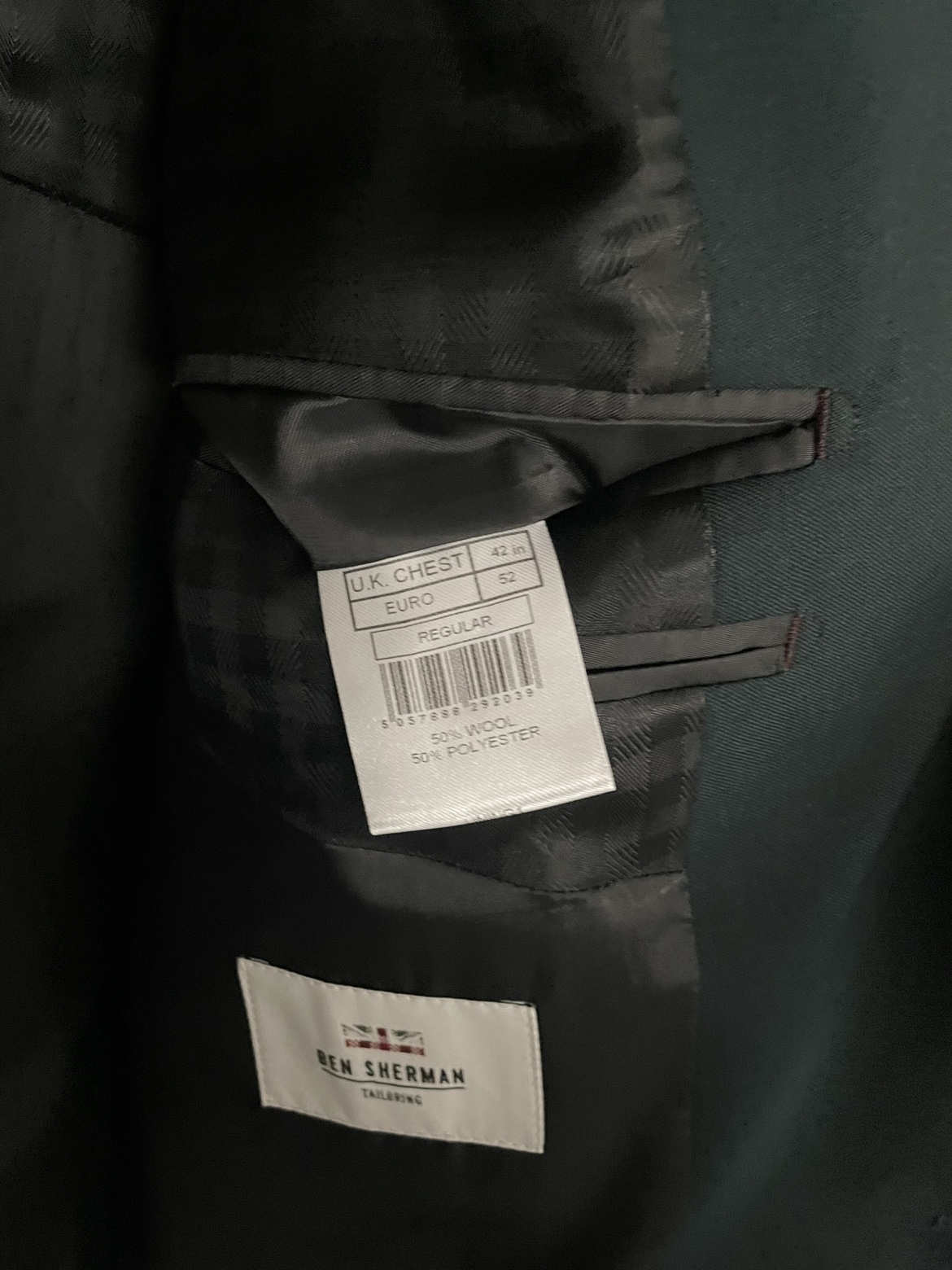 Ben Sherman men’s teal suit jacket - photo 2