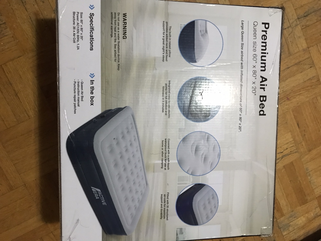 Brand new air bed with built in pump