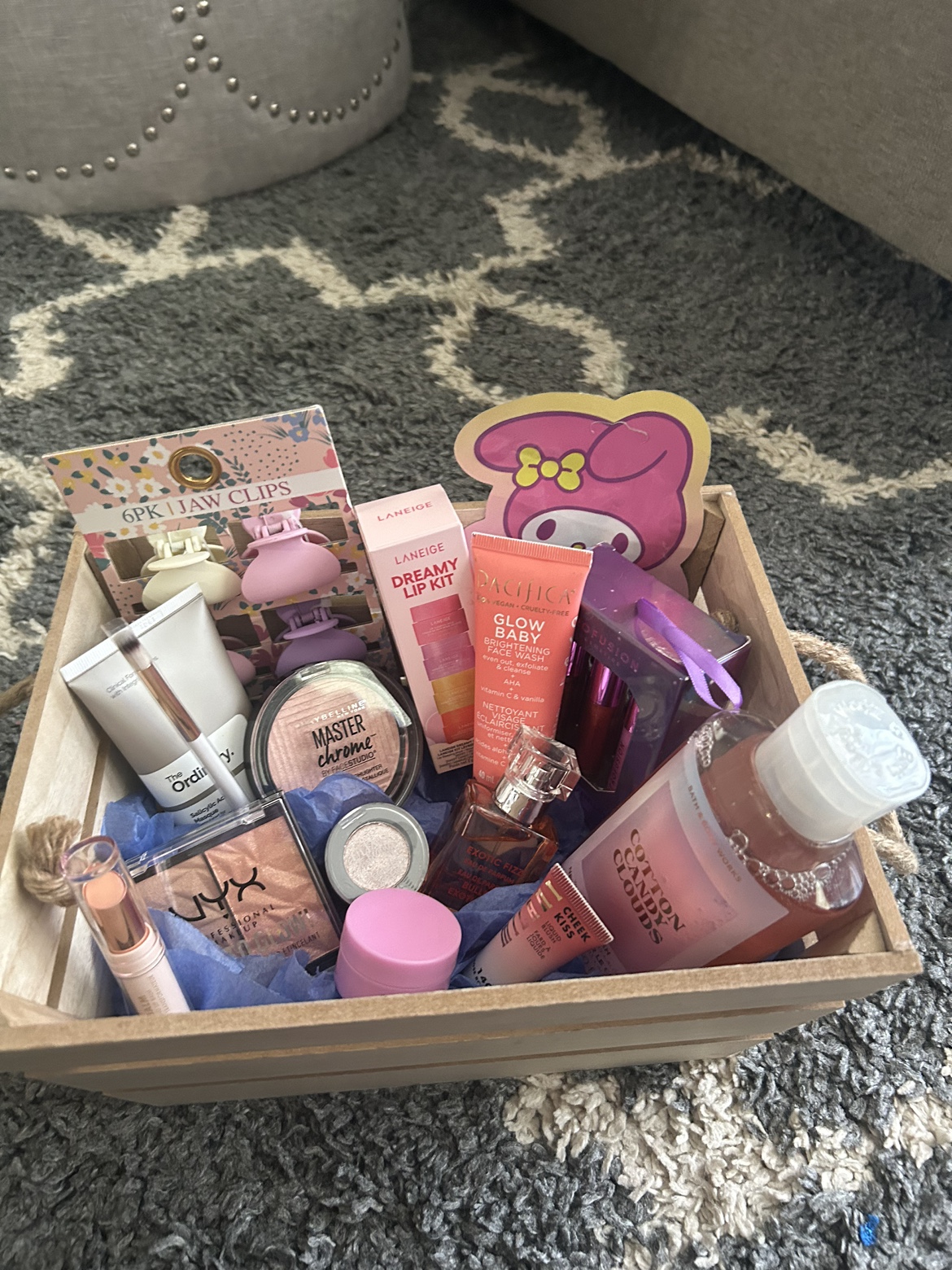 Gift basket with all different types of brands