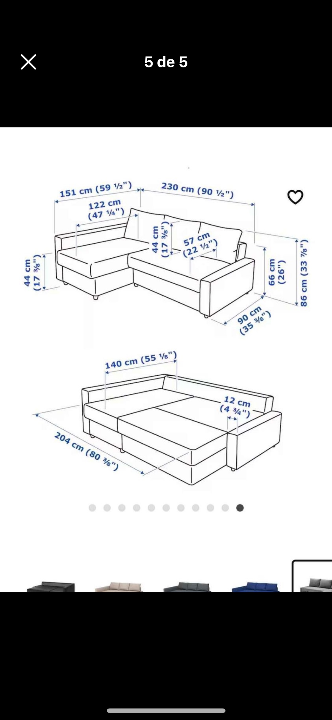 IKEA sofa bed - photo 2