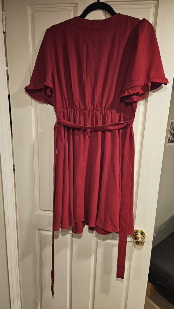 SHEIN red / bordeaux summer dress image indicator(2)