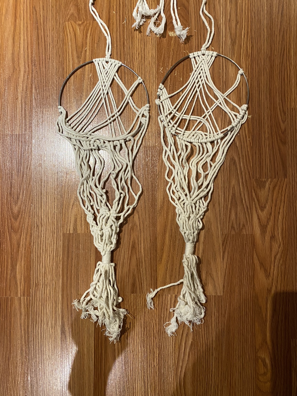 MACRAME 16 PIECES PLANT/ WALL DECORATION & FRUIT STORAGE image indicator(2)