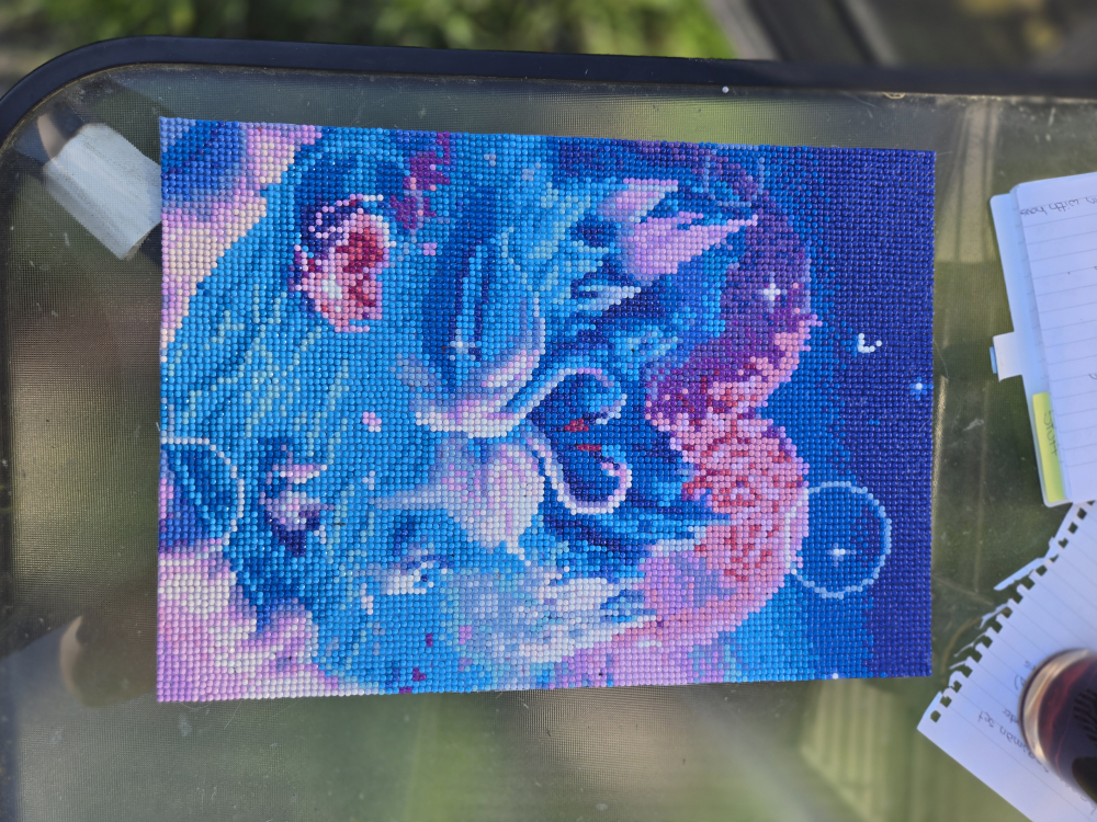 Swans in heart diamond painting image indicator(2)