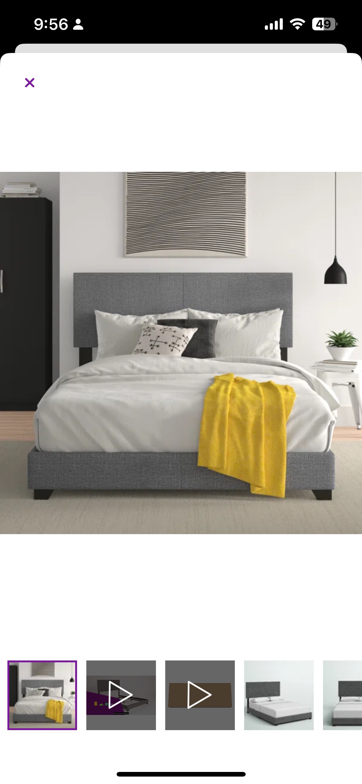 King size bed with mattress for sale - photo 4