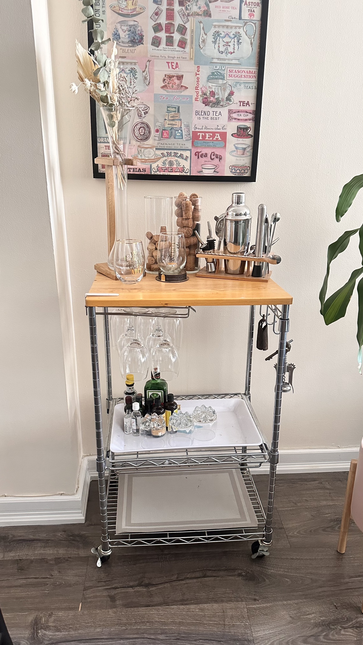 Bar Cart and Cocktail Making Kit