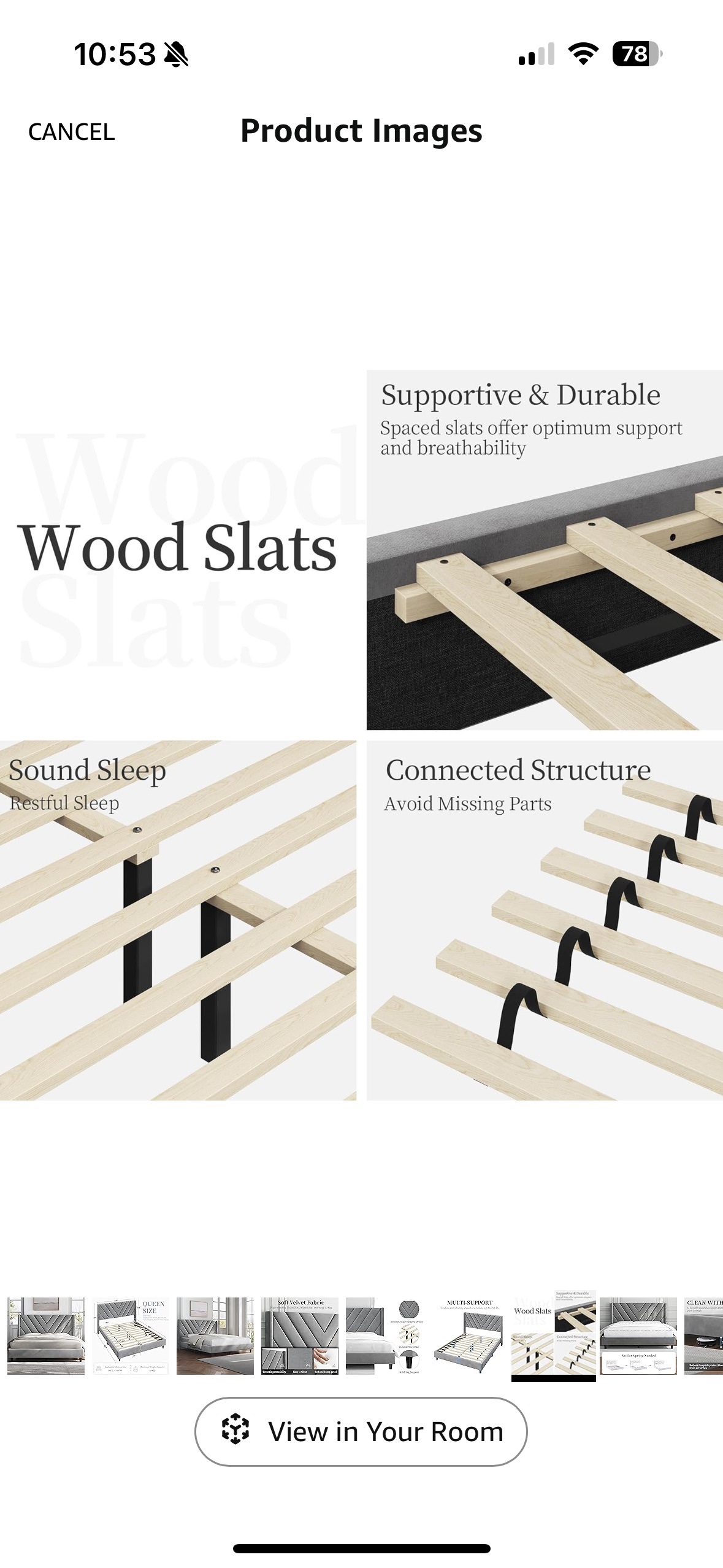 FREE Queen Bed WOOD SLATS - photo 2