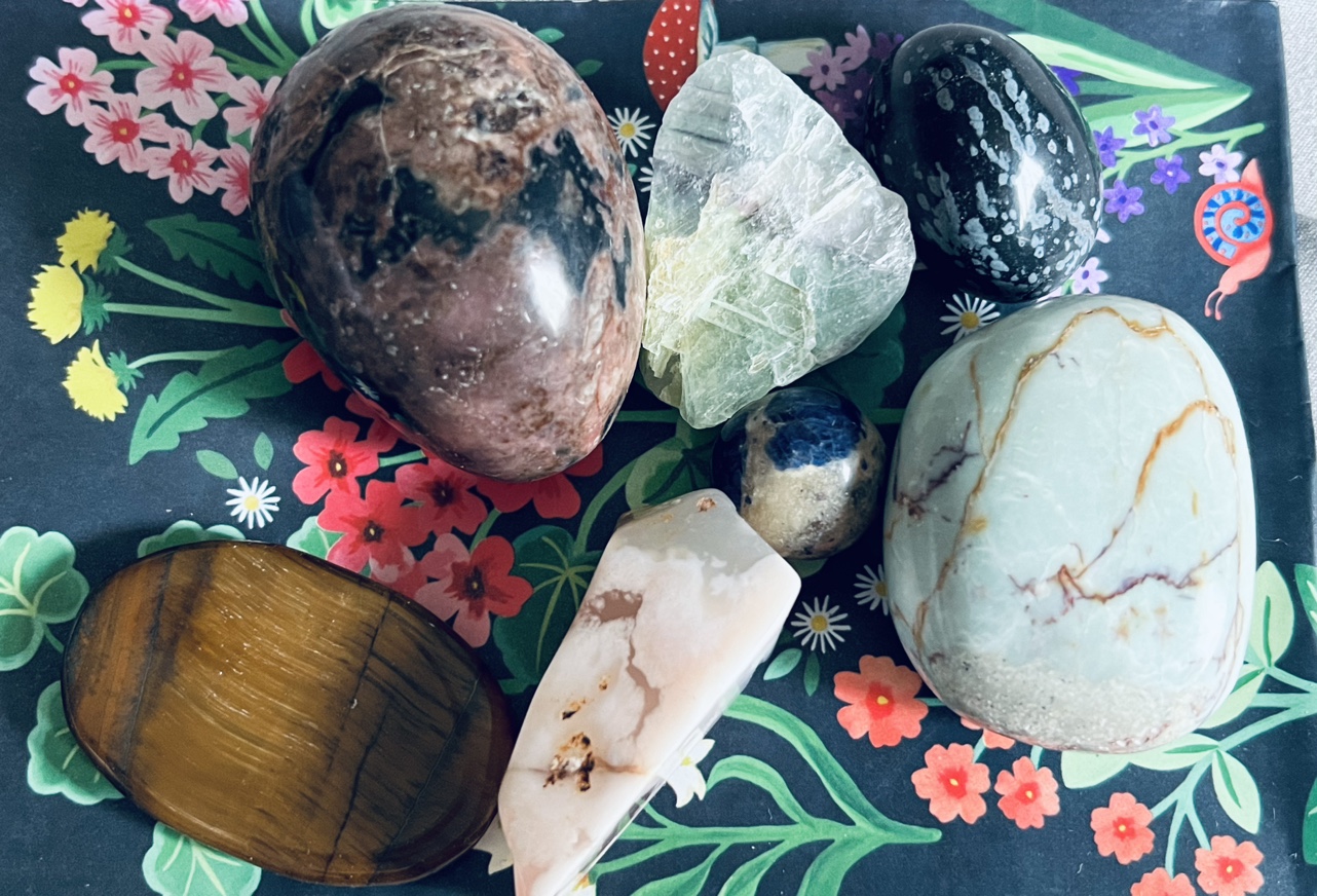 Bag of Crystals and Gemstones