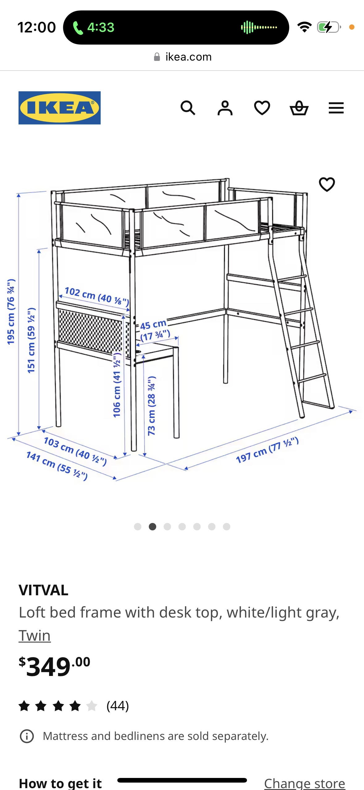 IKEA vivtal loft bed image indicator(3)