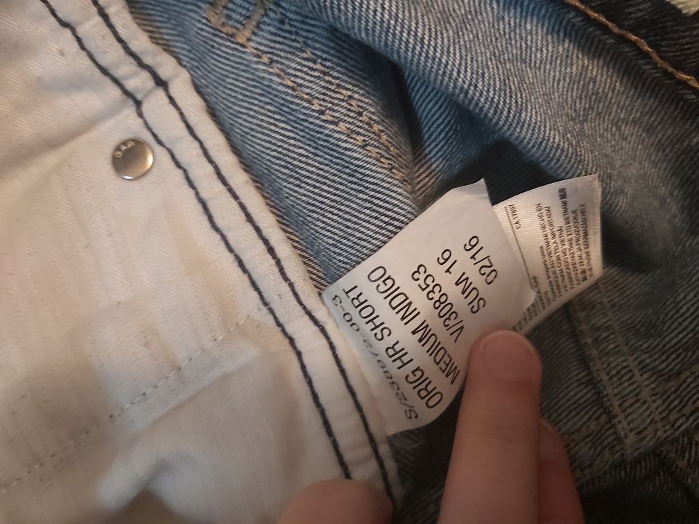 GAP original high rise jean shorts, size 26 image indicator(7)