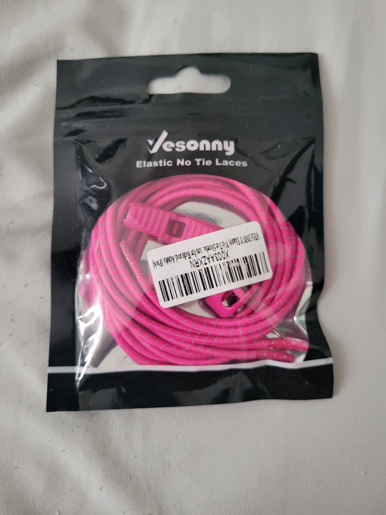 PINK no tie laces (shoes not incld) #freecycle - photo 2