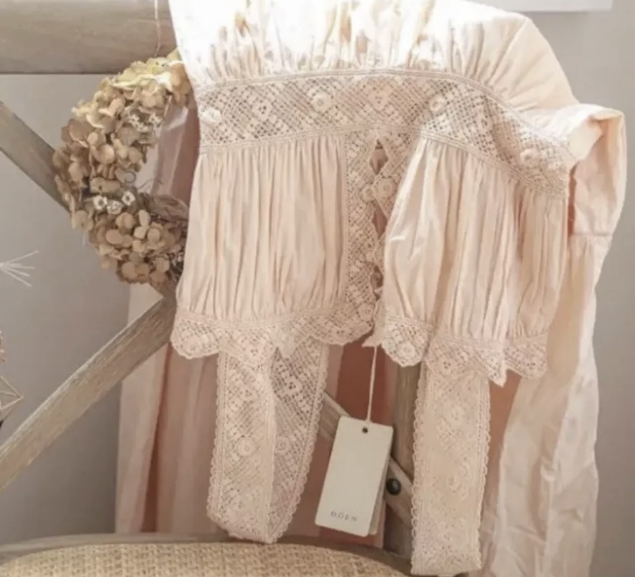 NWT+free cloth) Doen Coral Maxi Dress cotton lace Sz M - photo 4