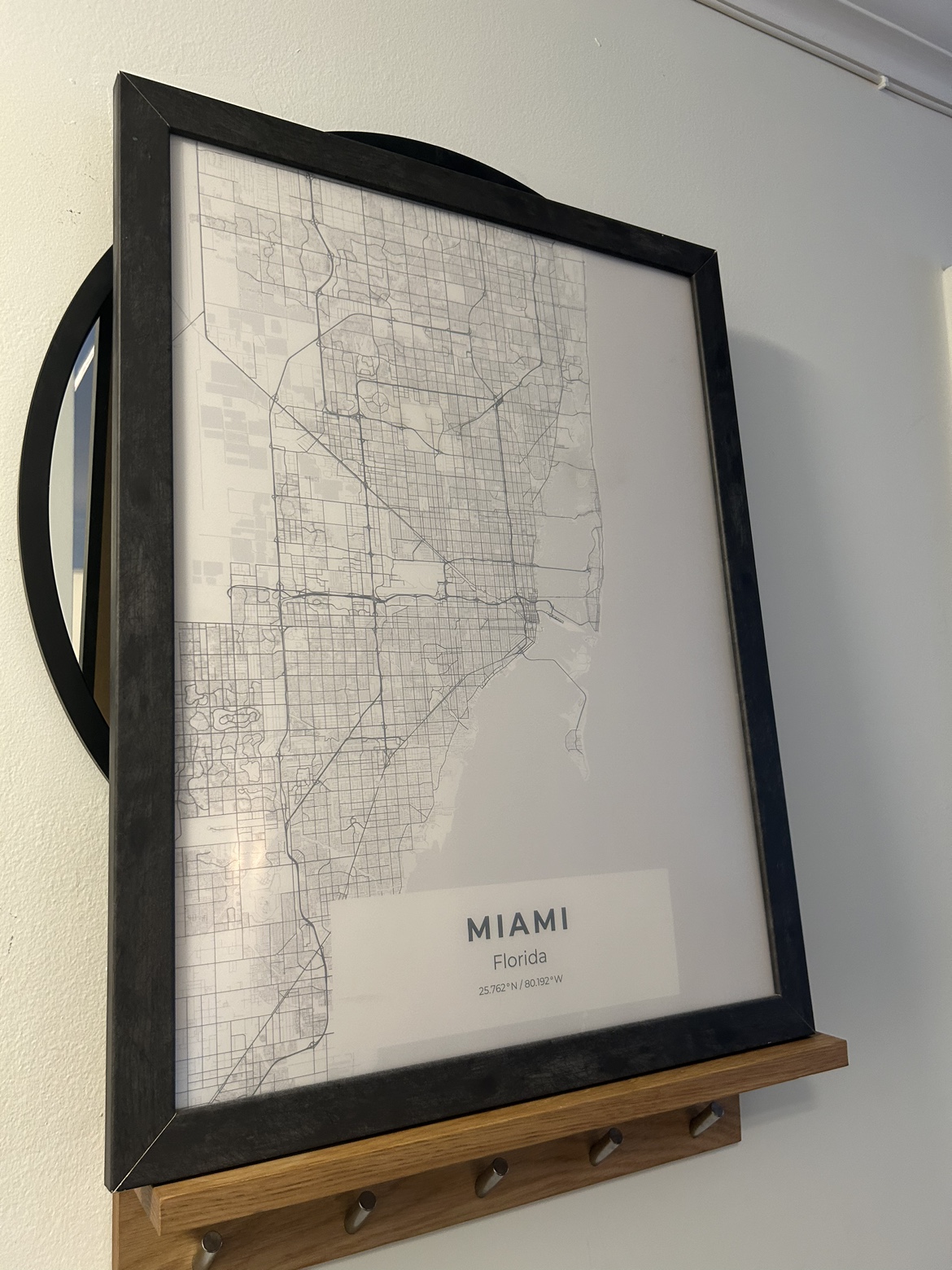 Framed Map of Miami - photo 4