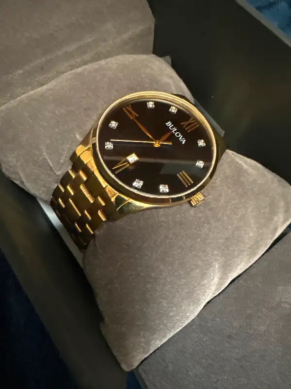Bulova Men's Diamond Watch | 97D108 (original Links Included) - photo 4