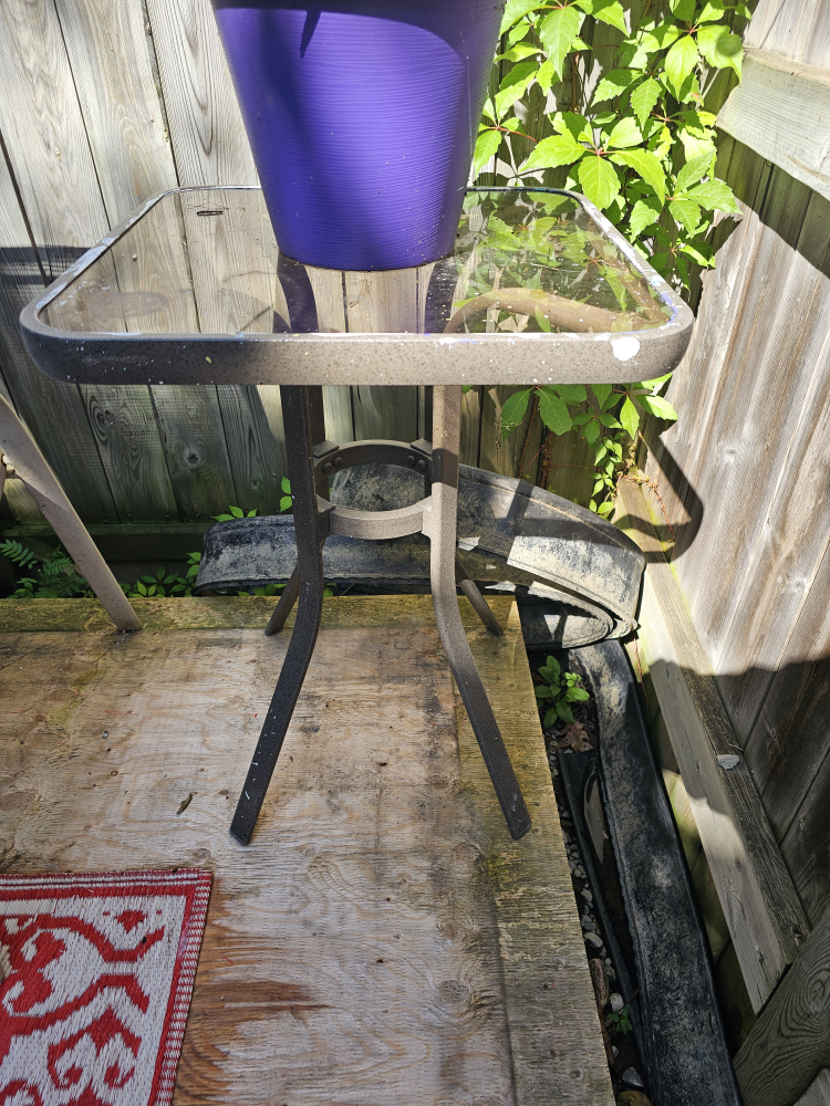 patio side table #freecycle