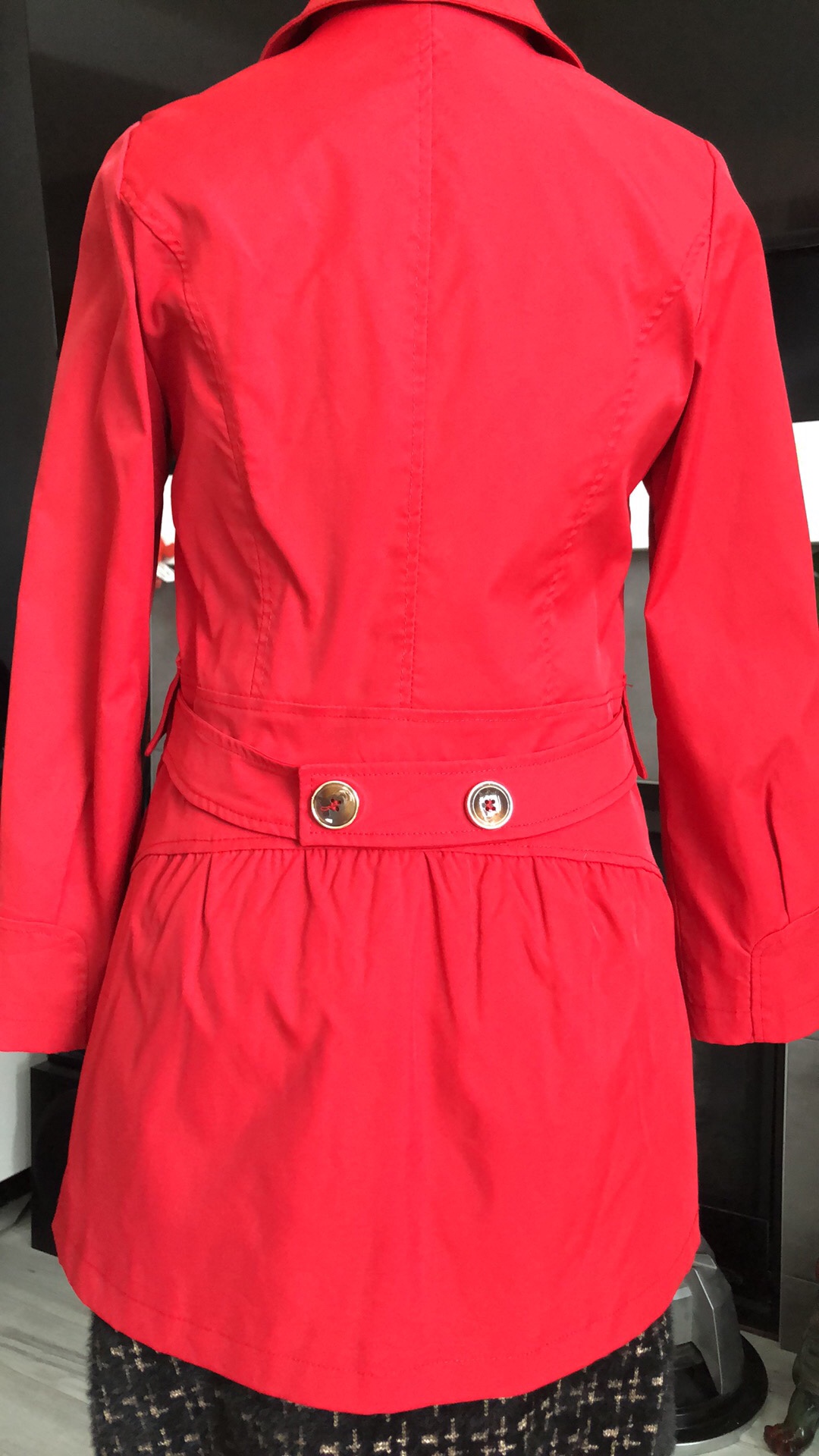 Pre-loved Red Pea Coat - Small - photo 3