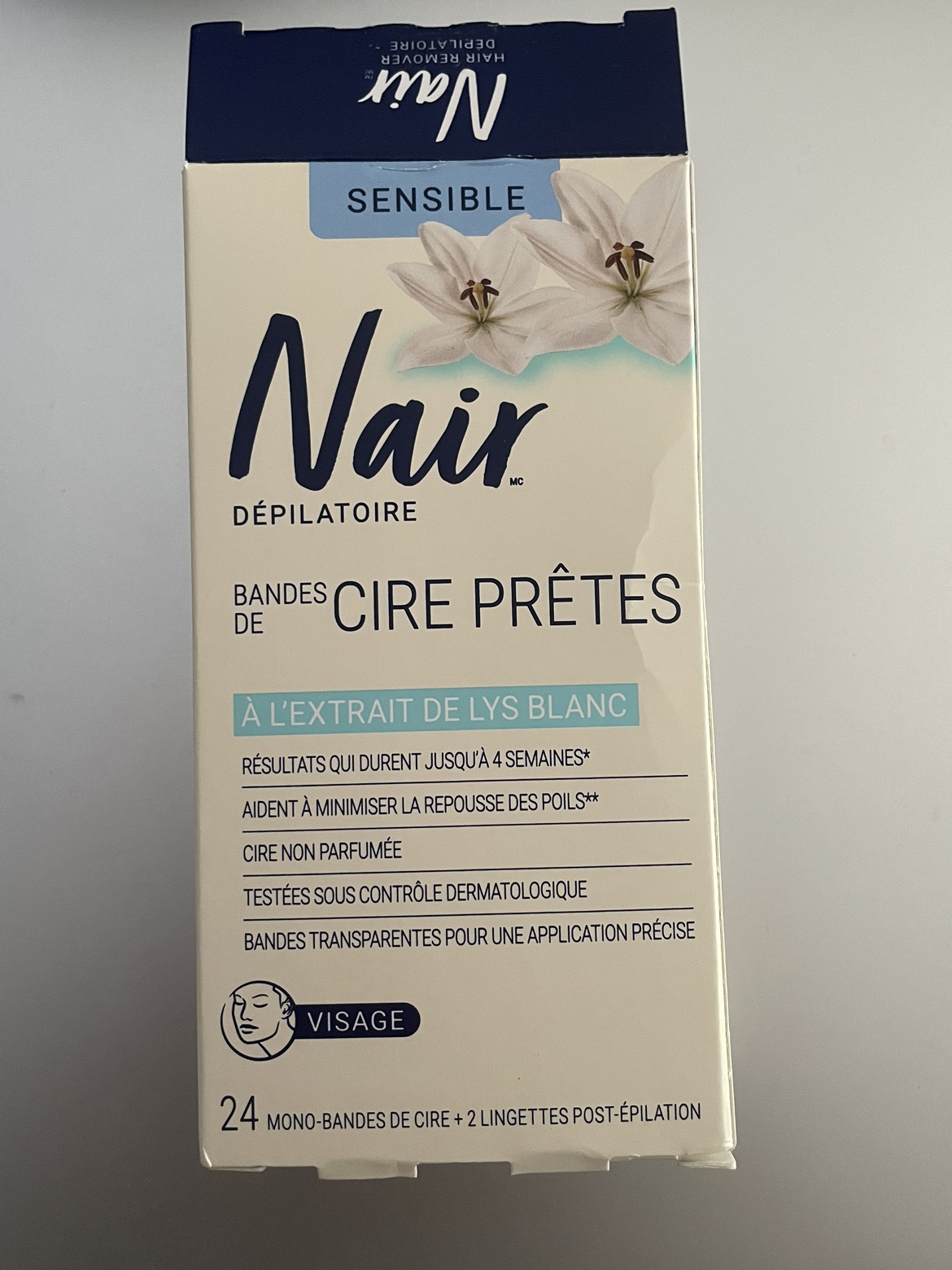 NAIR face wax strips thumbnail