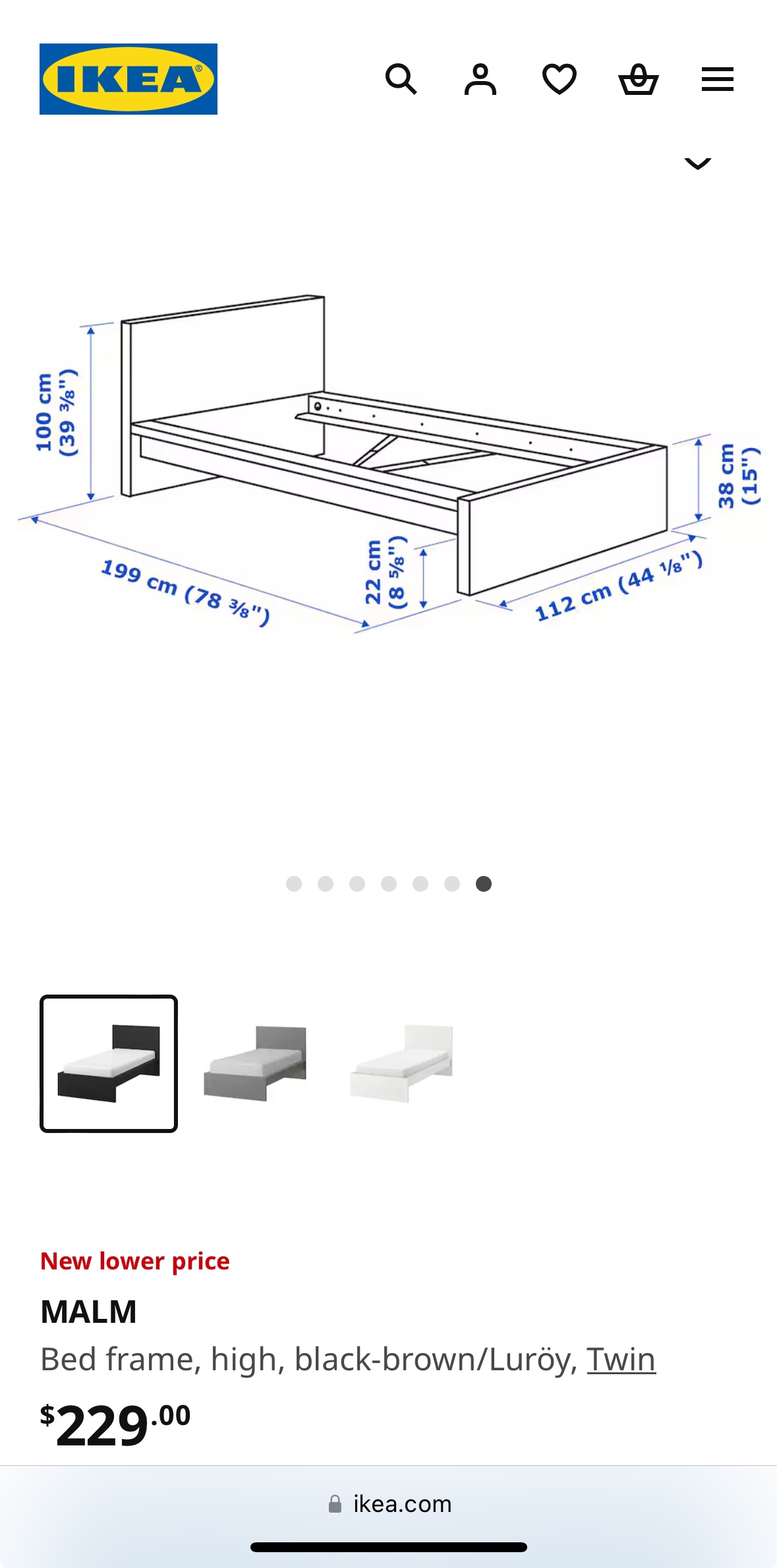 IKEA Malm bed