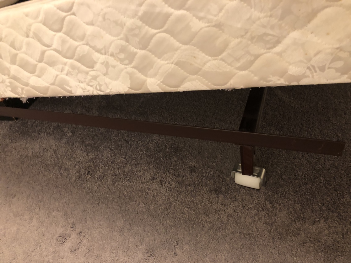 **Queen Mattress, Box Spring, & Steel Bed Frame on Glides** - photo 5