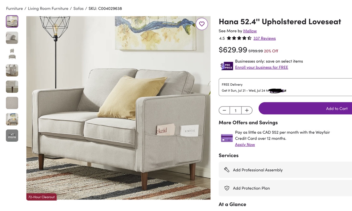 Modern Upholstered Loveseat - photo 5