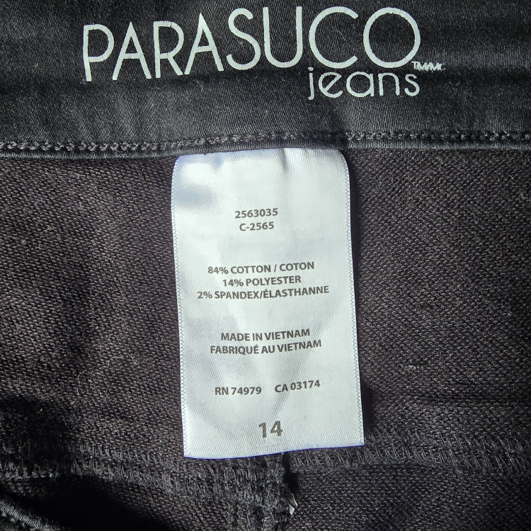 Parasuco Bermuda Black Jean Short. Size 14 - photo 3