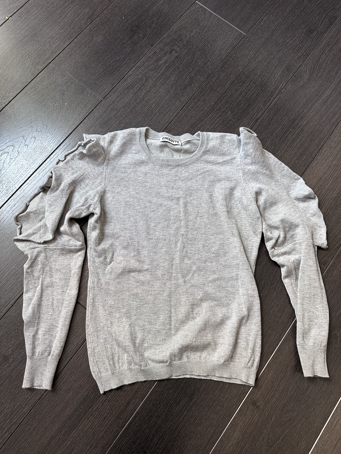 Light crew top. Size M. Shoulder slits. - photo 2