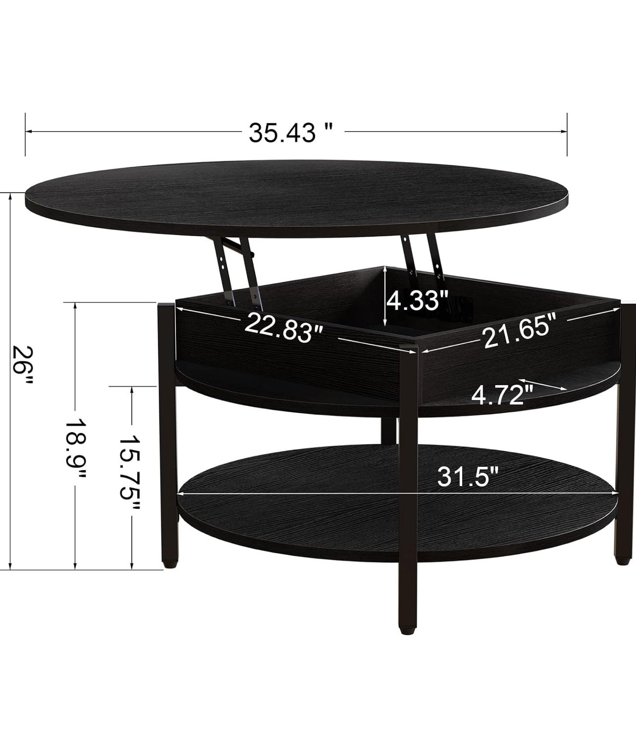 Antique round coffee table - photo 3