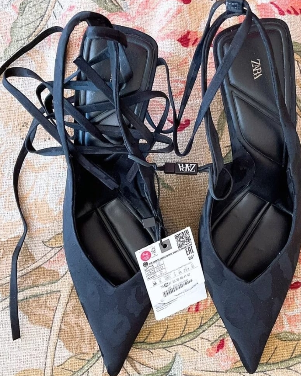 Zara Sandels leapord  black - photo 2