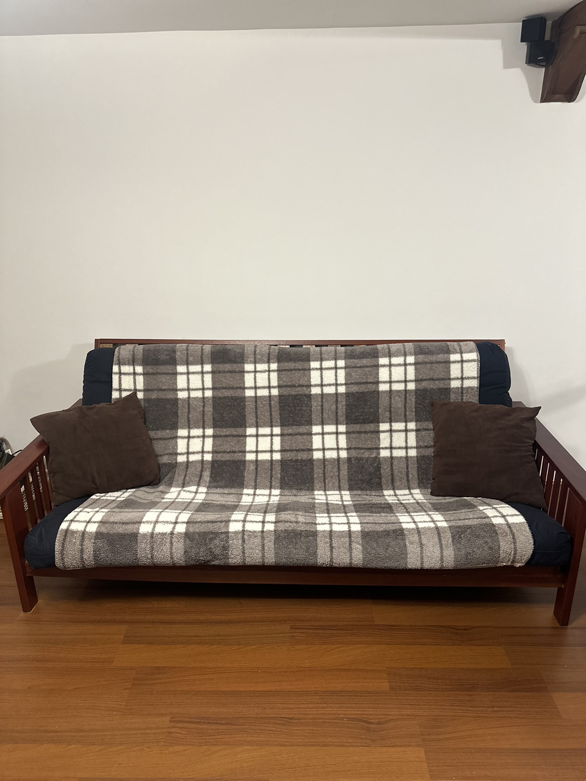 Convertible Wooden Futon and Queen Sofa Bed - photo 2