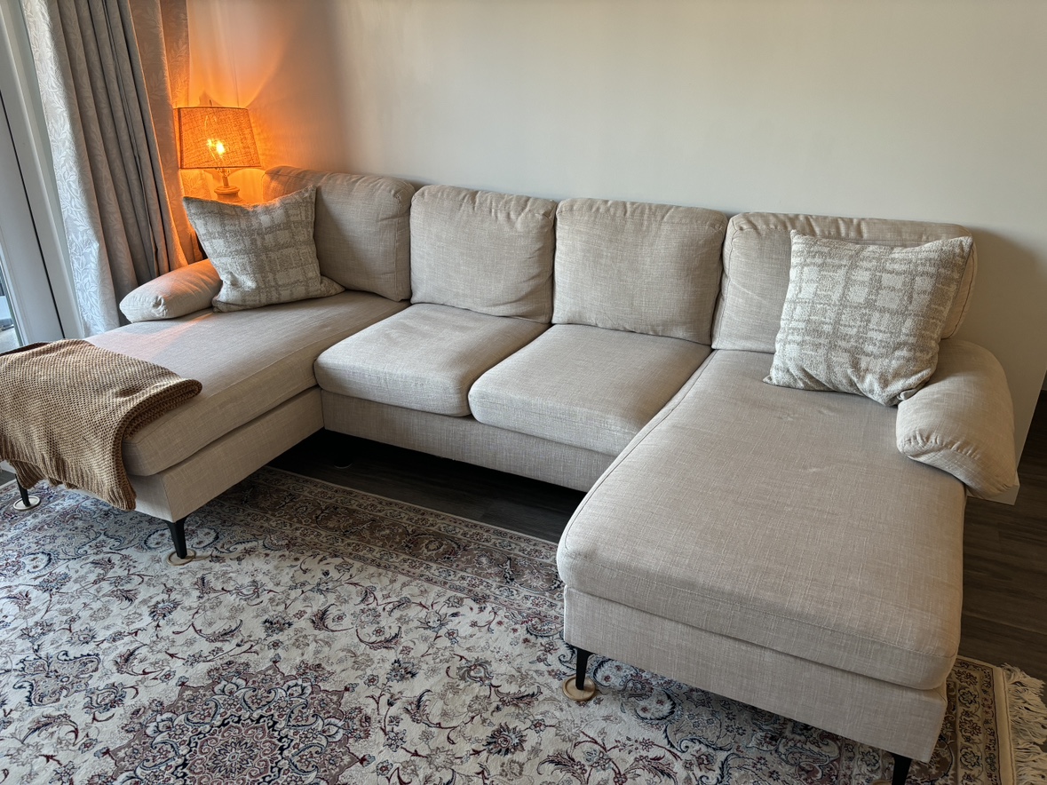 Wayfair Cream Couch Sofa - photo 2