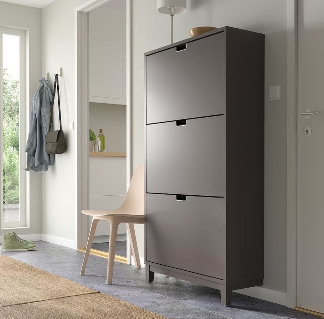 [Free Delivery] Ikea STÄLL Shoe Cabin, Black-Brown - photo 3