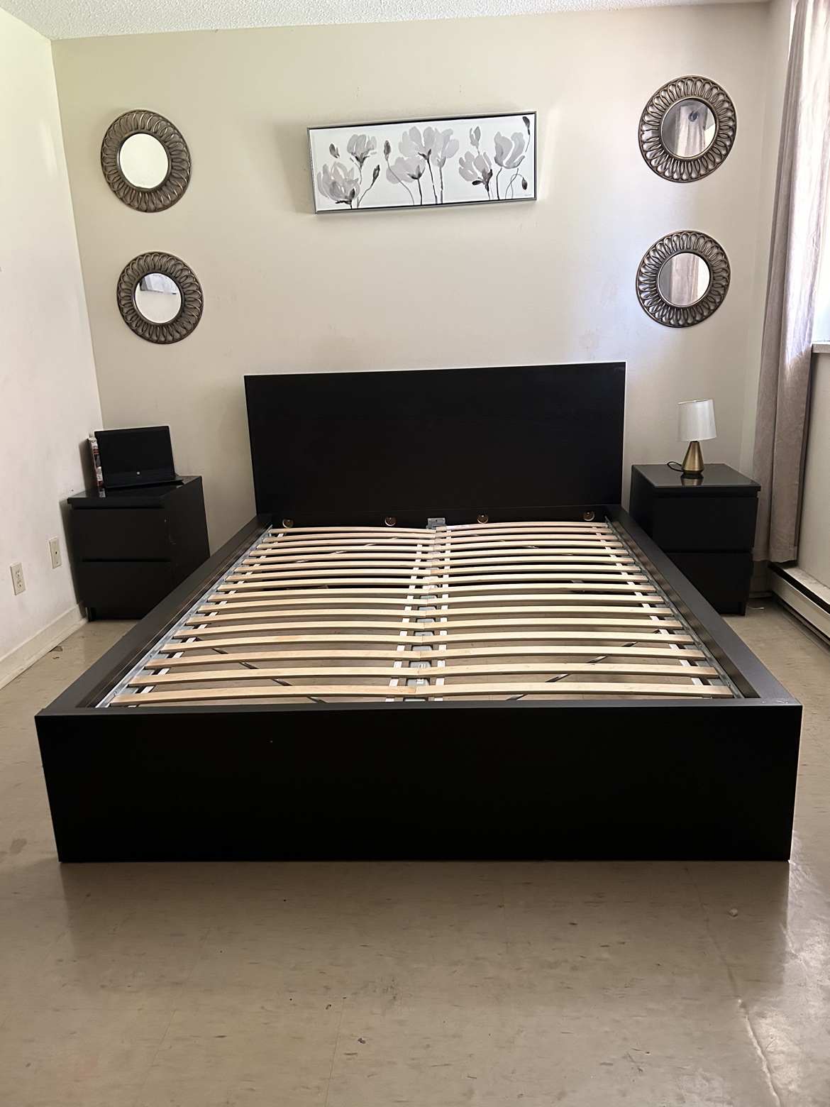 MALM Brown Queen Bedframe