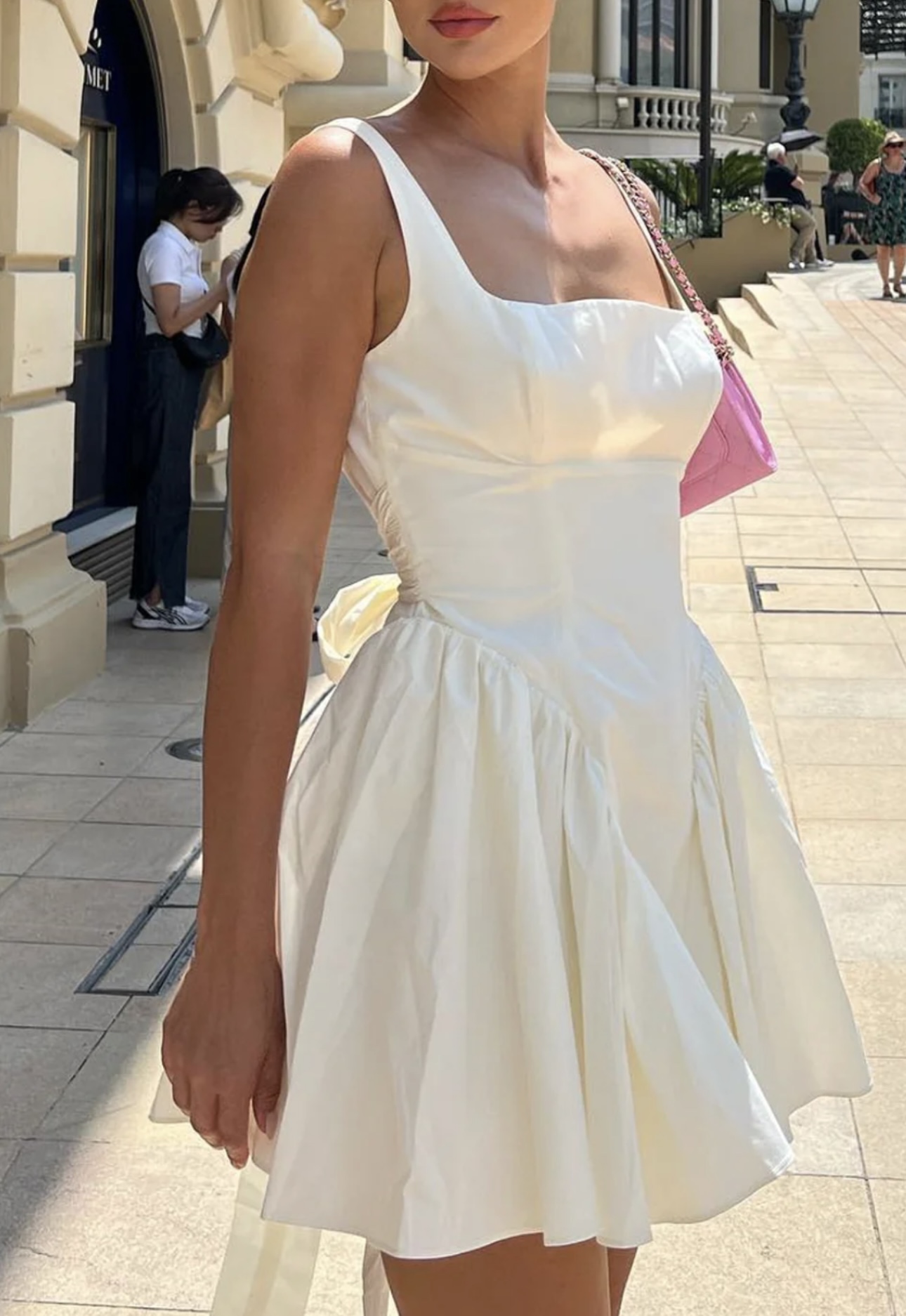 Commense Coastal Cowgirl Open Back Zippered Short Dress image indicator(2)