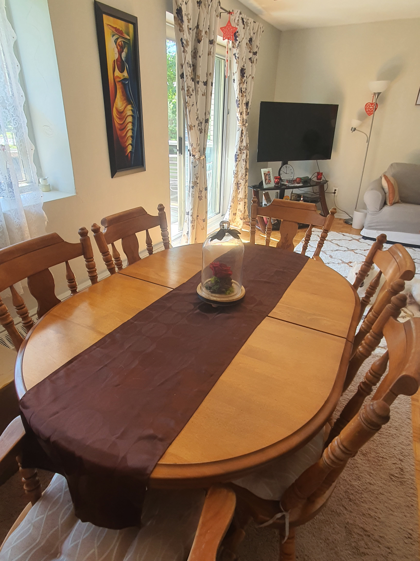 Extendable dining table with chairs - photo 2
