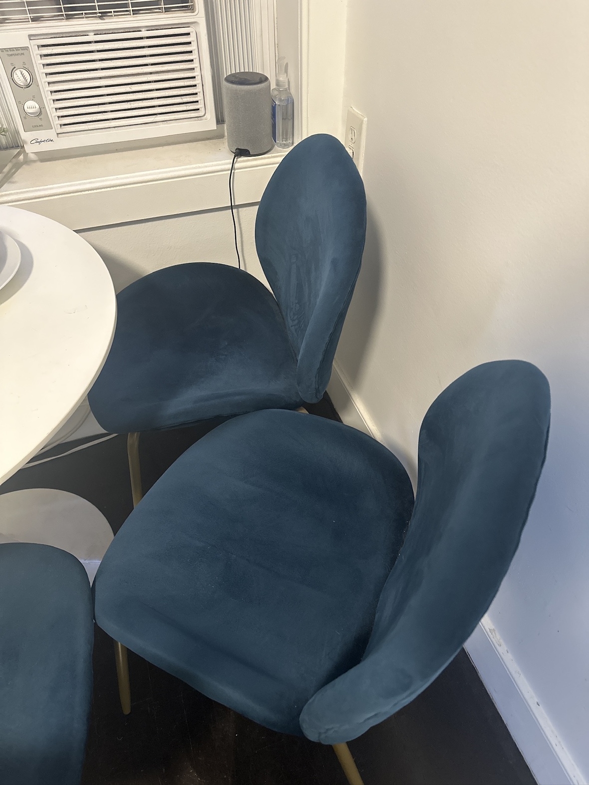 MUST GO BY 7/30 - 3 blue dining chairs