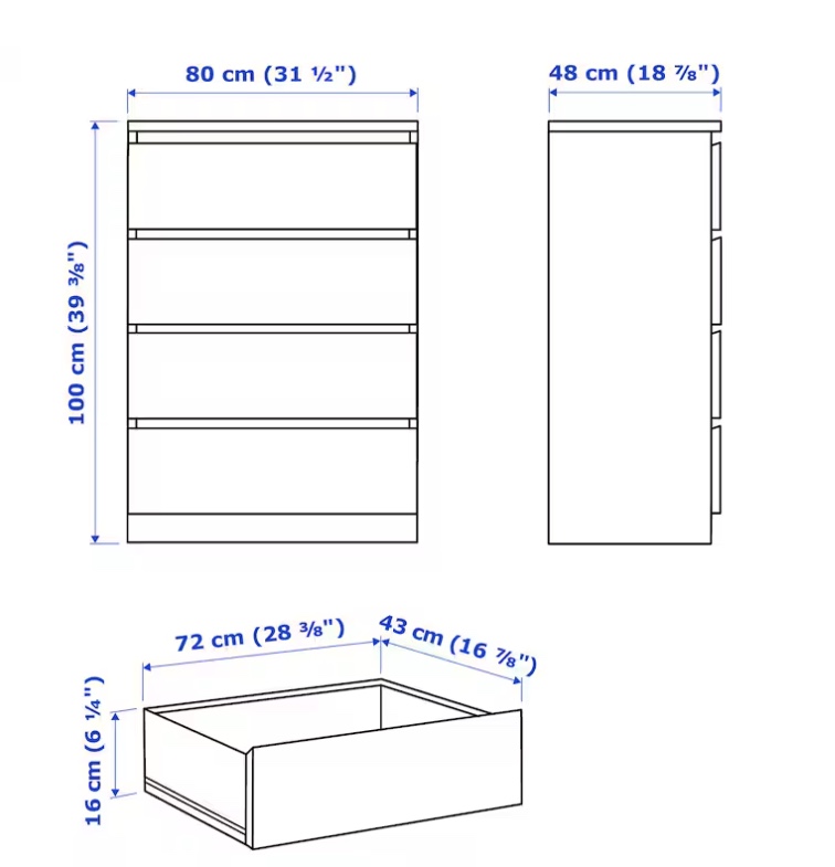 Ikea 4-drawer - photo 2