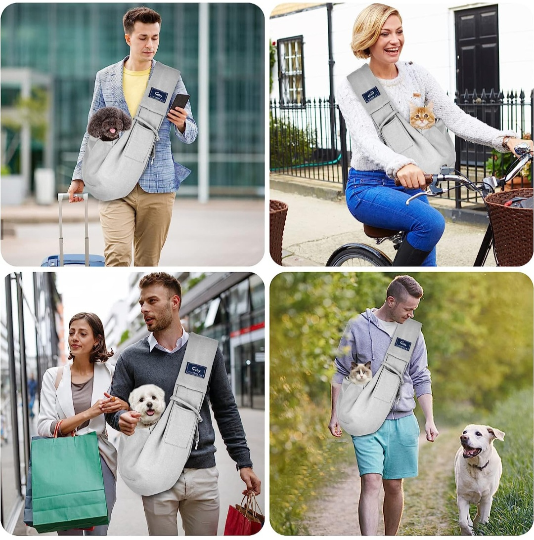 Cuby Dog and Cat Sling Carrier Hands Free Reversible Pet thumbnail