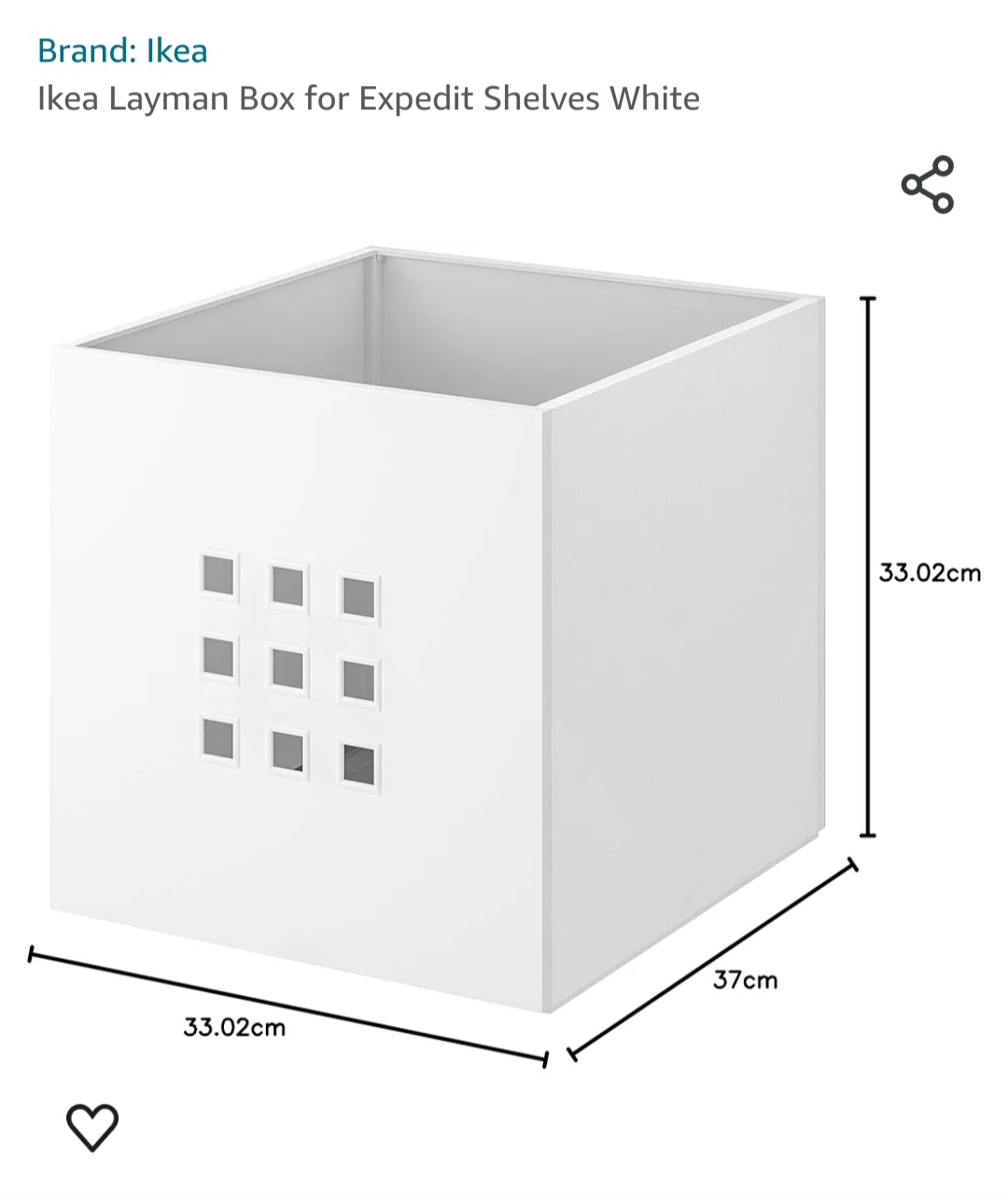 IKEA White Box for Expedit Shelves - photo 3